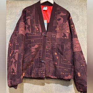 Nike Naomi Osaka Sustainable Materials Woven Jacquard Jacket Crimson Medium NWT